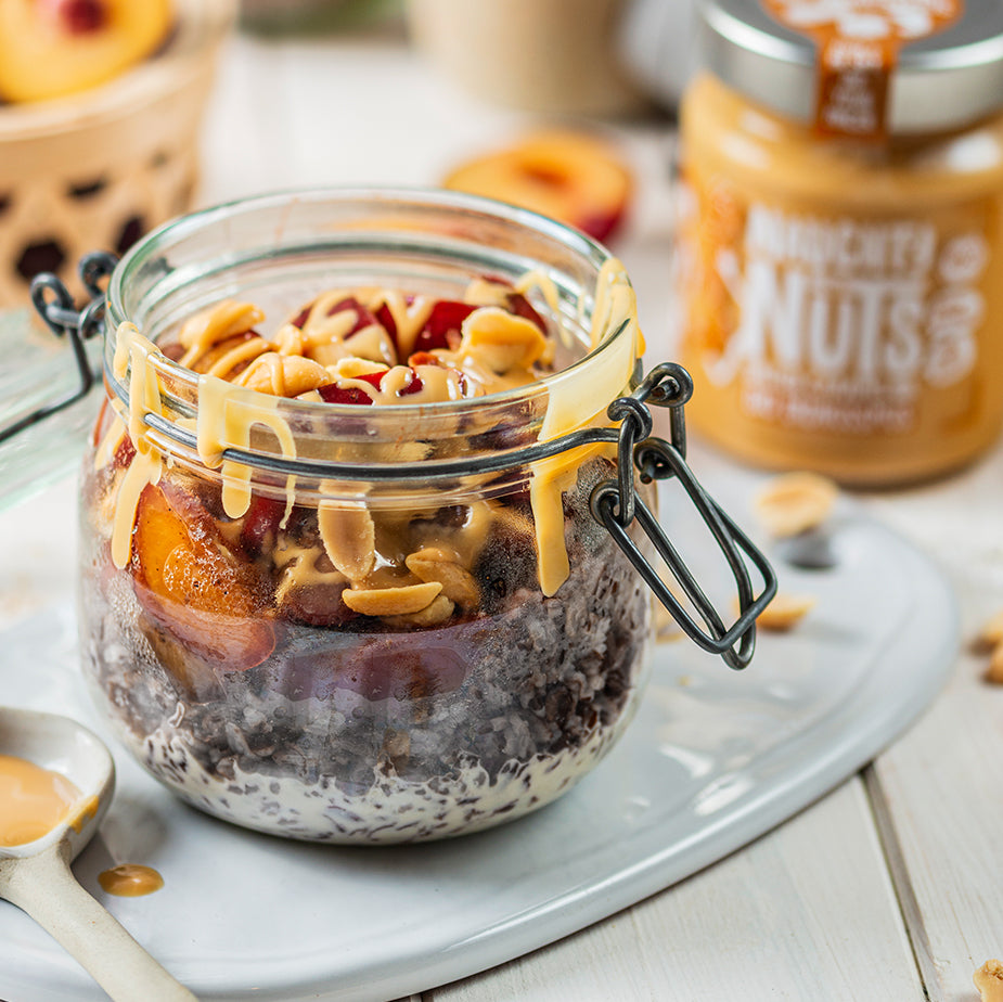 Sweet & Salty Milchreis mit Pflaumenkompott und Salted Caramel