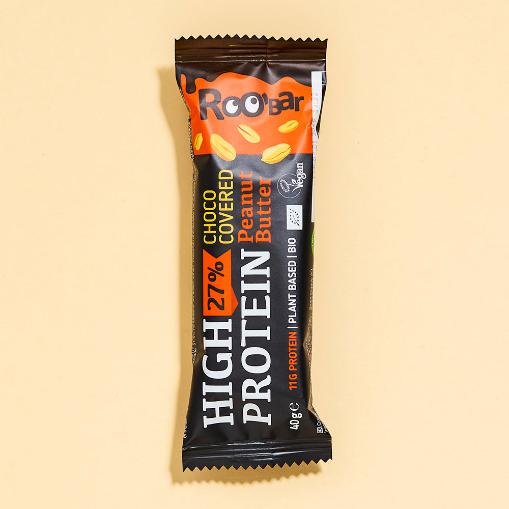 High-Protein Schokoriegel mit Erdnussbutter