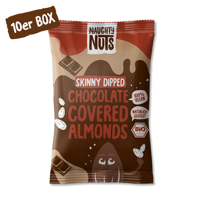Bio Schoko-Mandeln (skinny dipped) - 10er Box