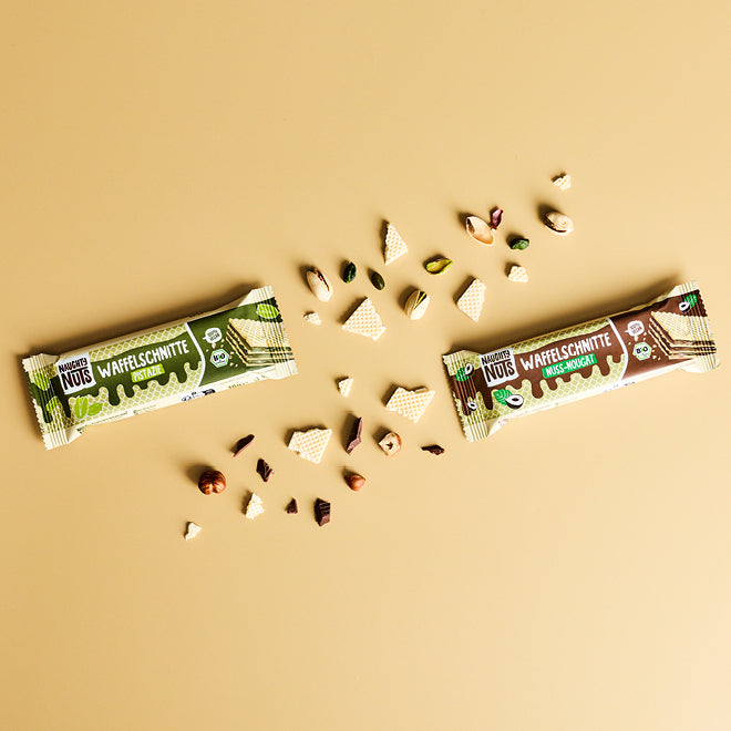 Bio Waffelschnitte Mixed Box (Nuss-Nougat &amp; Pistazie)