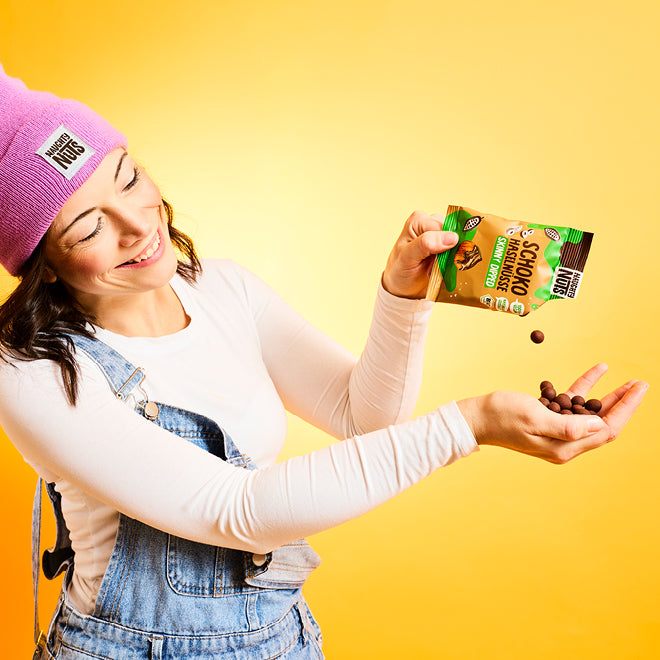 Bio Schoko-Haselnüsse (skinny dipped) - 10er Box