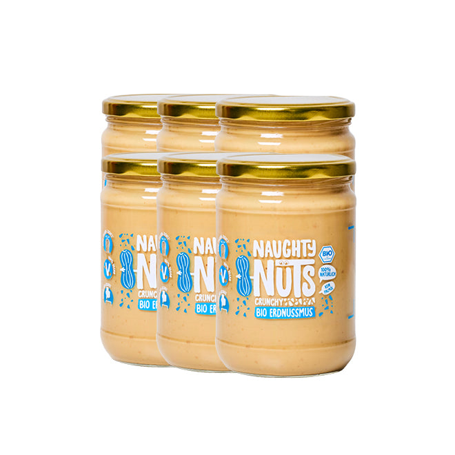 Bio Erdnussmus Crunchy (500g Glas)