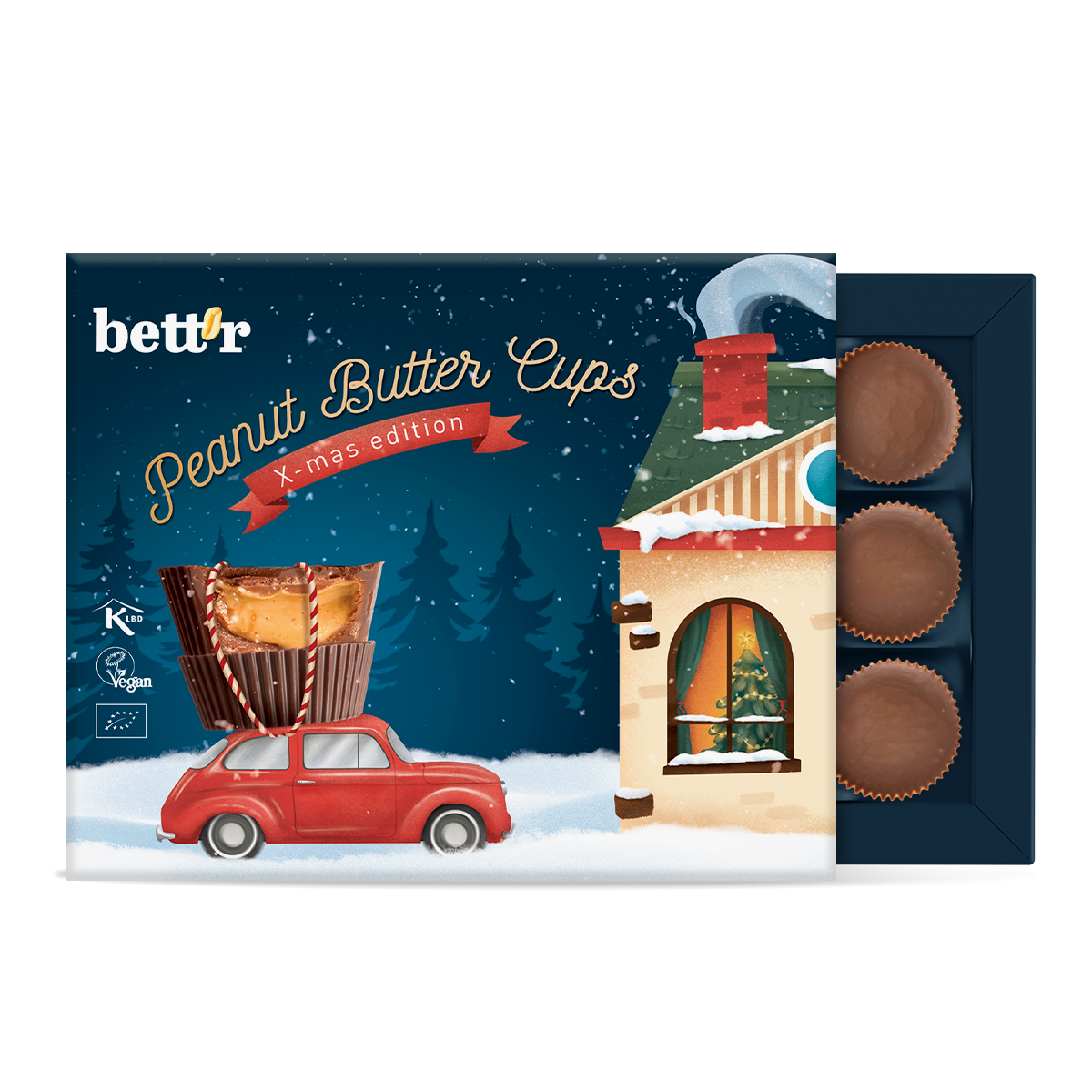 Bio Bett'r Peanutbuttercups Weihnachtsbox